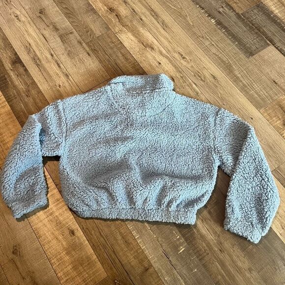 Hippie rose blue crop sweater size m - Picture 2 of 6